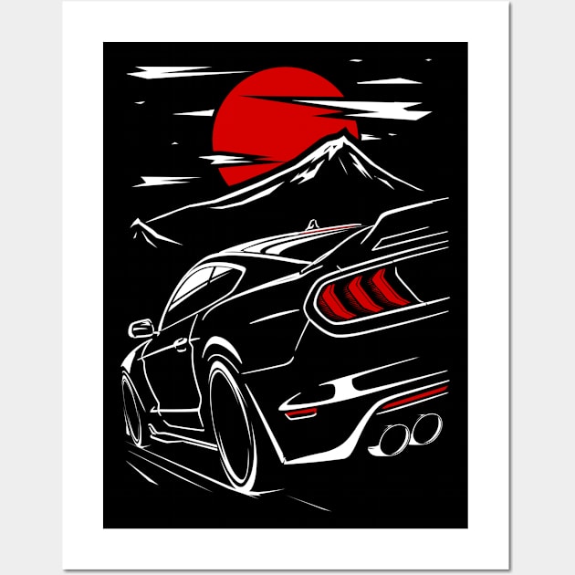 Ford Mustang SIX Wall Art by racingfactory